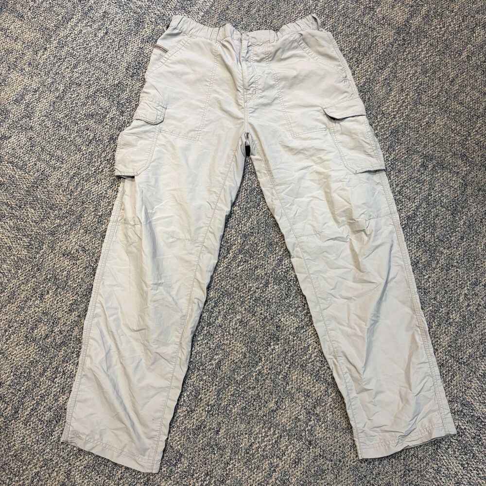 REI Mens Nylon Hiking Pants Light Gray Size 32L x30 Performance Outdoor Light